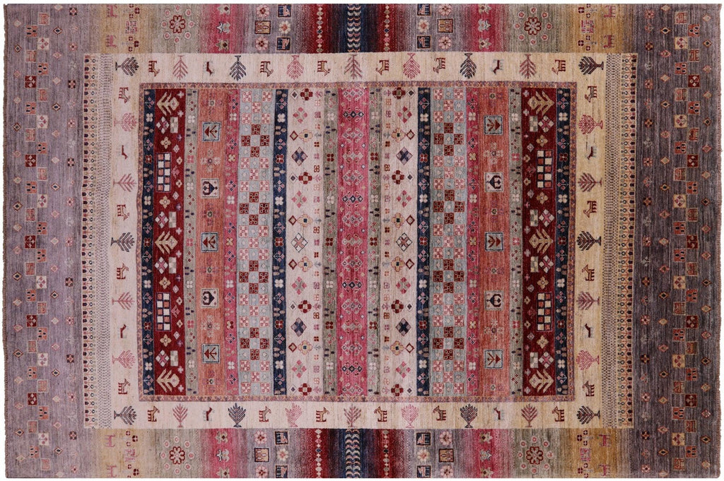 Tribal Persian Gabbeh Handmade Wool Rug - Manhattan Rugs