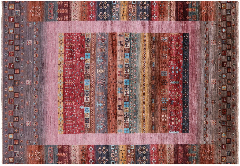 Hand Knotted Tribal Persian Gabbeh Rug - Manhattan Rugs