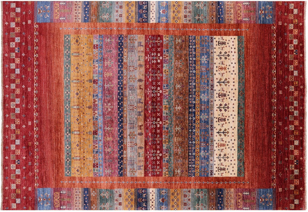 Persian Gabbeh Tribal Handmade Wool Rug - Manhattan Rugs