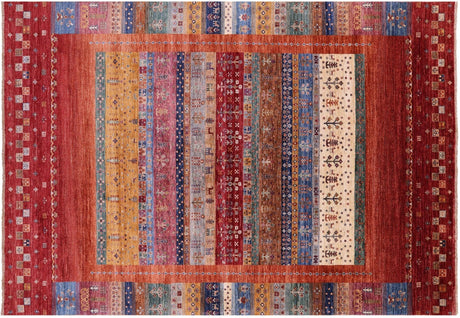 Persian Gabbeh Tribal Handmade Wool Rug - Manhattan Rugs