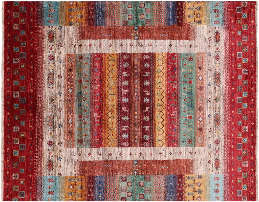 Persian Gabbeh Tribal Hand Knotted Wool Rug - Manhattan Rugs