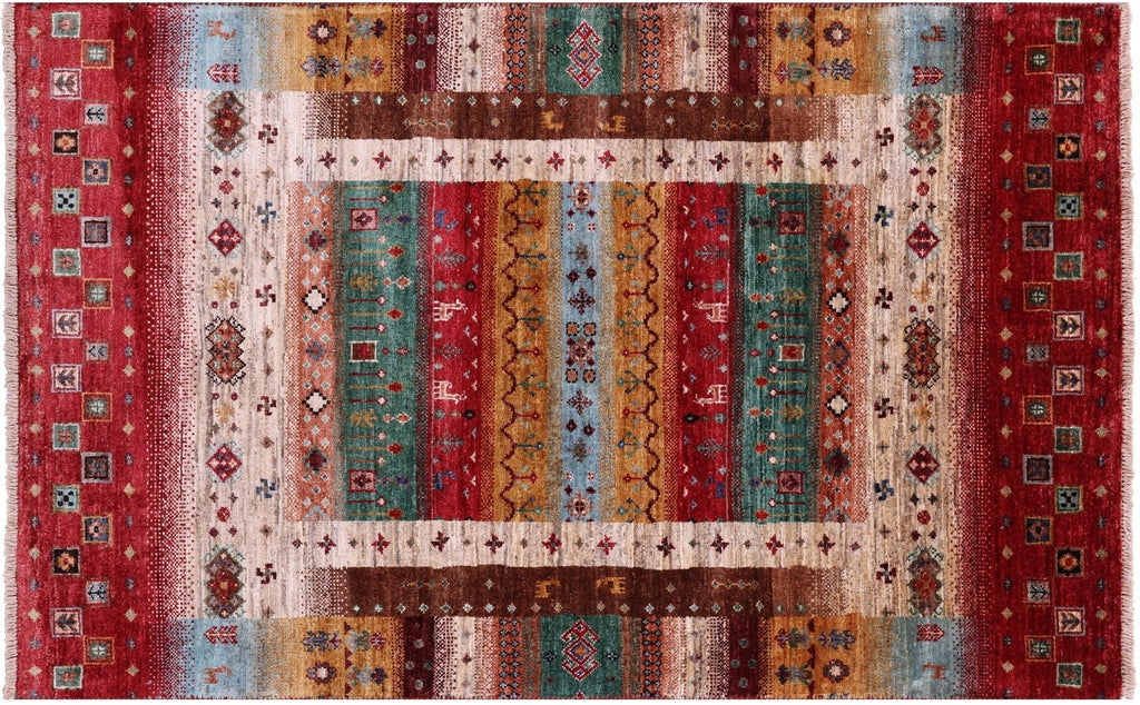 Handmade Tribal Persian Gabbeh Wool Rug - Manhattan Rugs