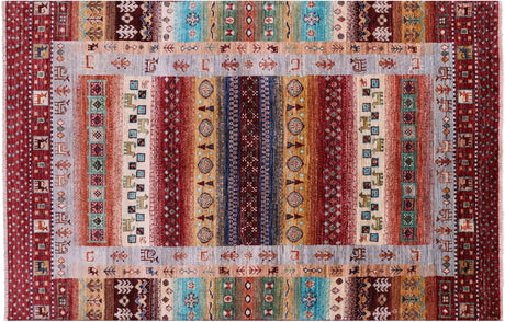 Persian Gabbeh Tribal Hand Knotted Wool Rug - Manhattan Rugs