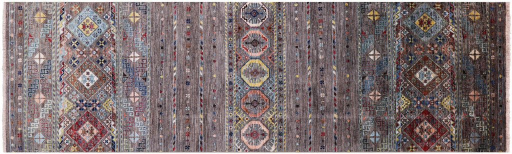 Runner Hand Knotted Super Kazak Khorjin Rug - Manhattan Rugs