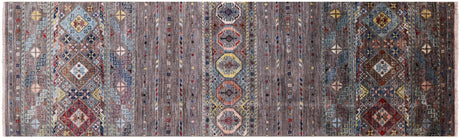 Runner Hand Knotted Super Kazak Khorjin Rug - Manhattan Rugs