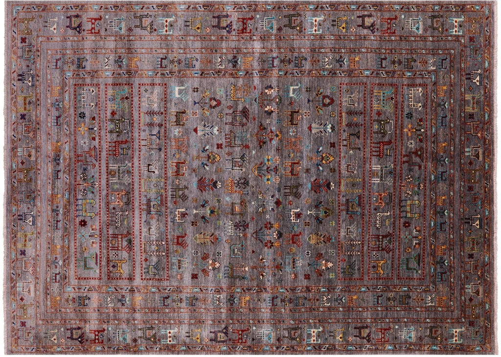 Tribal Persian Gabbeh Hand Knotted Wool Rug - Manhattan Rugs