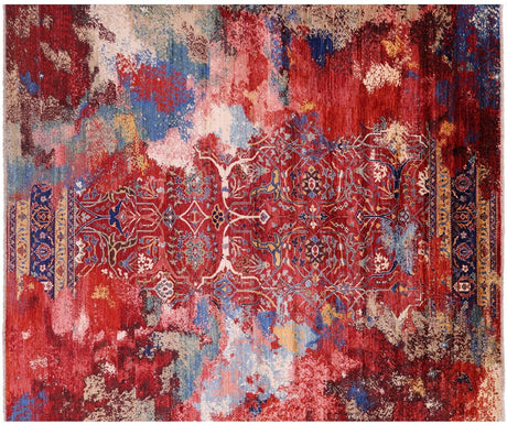 Contemporary Hand-Knotted Wool Rug - Manhattan Rugs