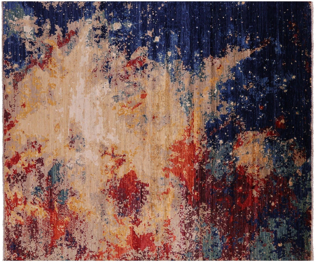 Hand Knotted Modern Abstract Wool Rug - Manhattan Rugs