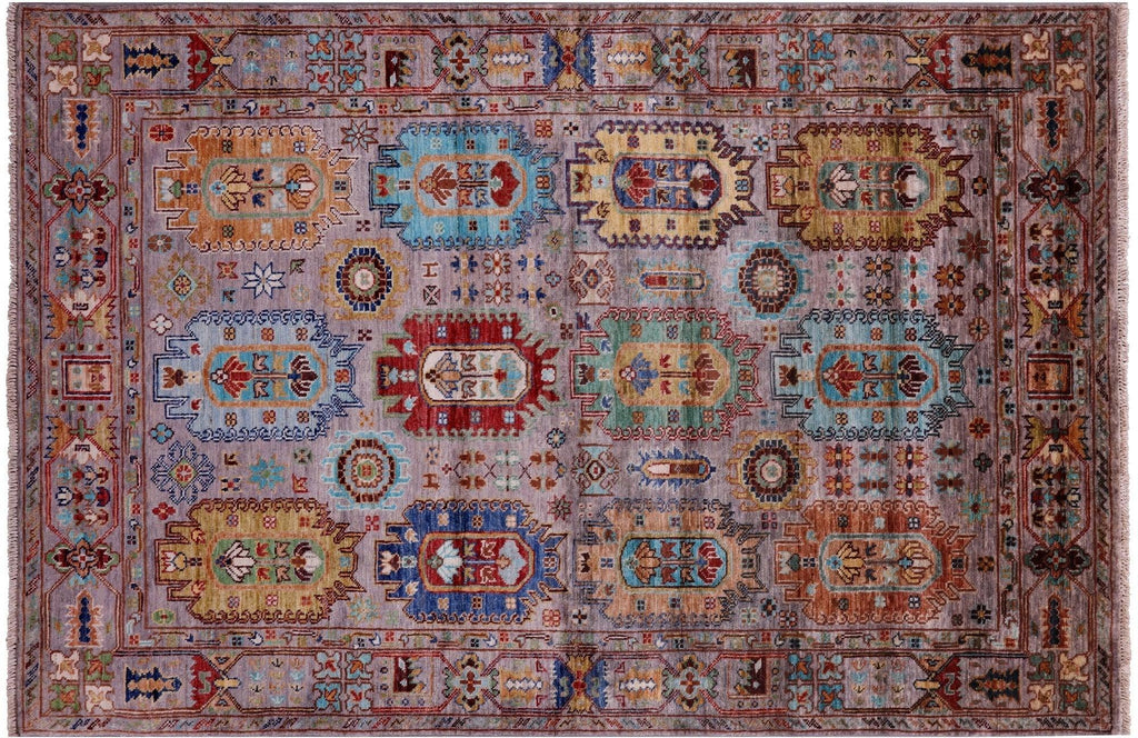 Hand-Knotted Fine Turkmen Ersari Wool Rug - Manhattan Rugs