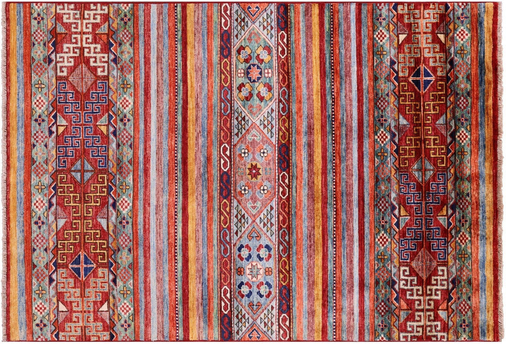 Khorjin Super Kazak Handmade Wool Rug - Manhattan Rugs
