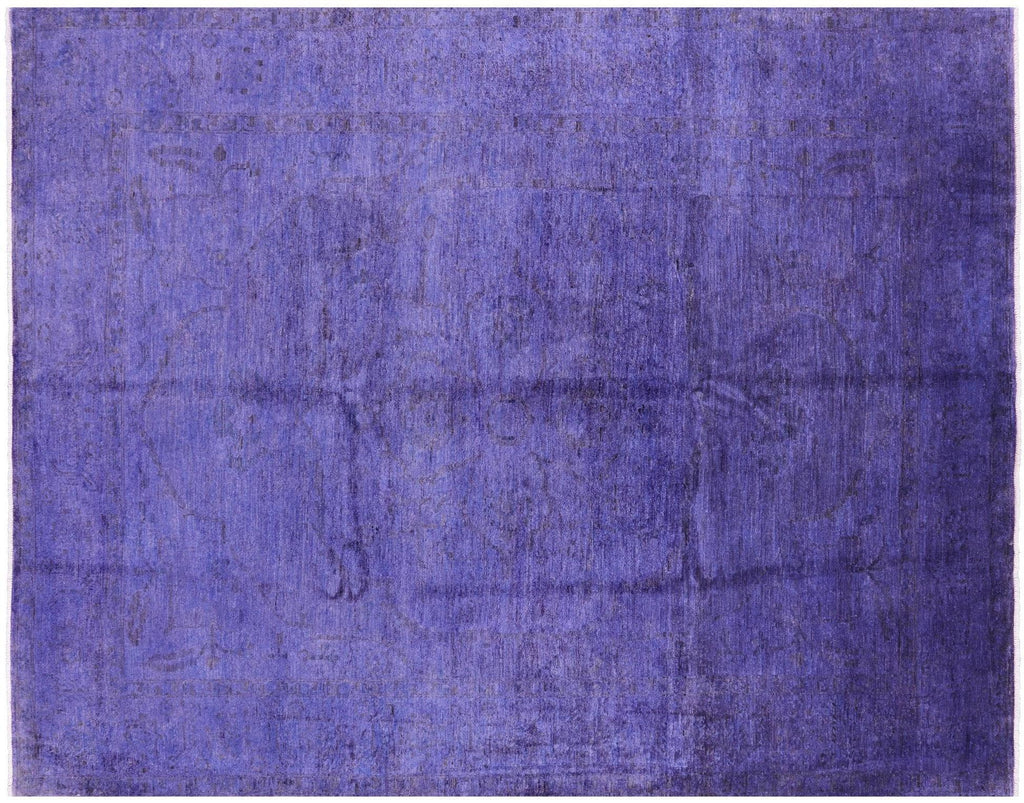 Hand Knotted Full Pile Overdyed Wool Rug - Manhattan Rugs