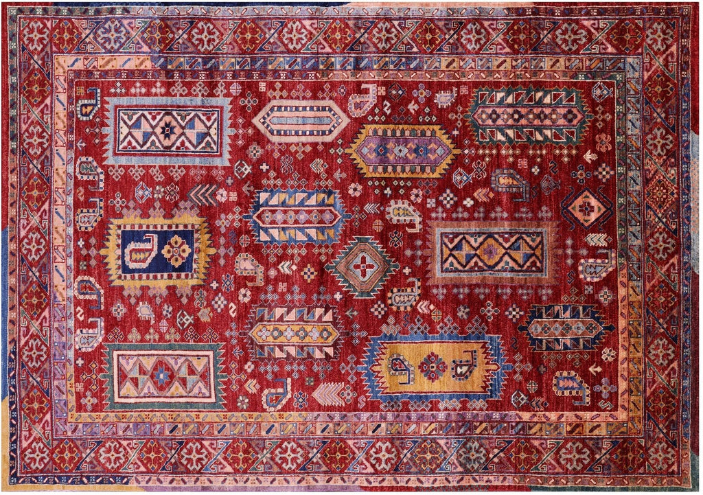Hand-Knotted Tribal Fine Serapi Wool Rug - Manhattan Rugs