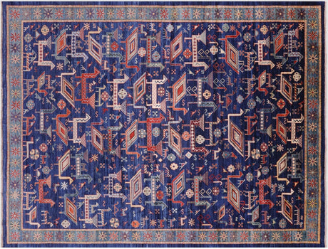 Hand-Knotted Tribal Persian Gabbeh Wool Rug - Manhattan Rugs