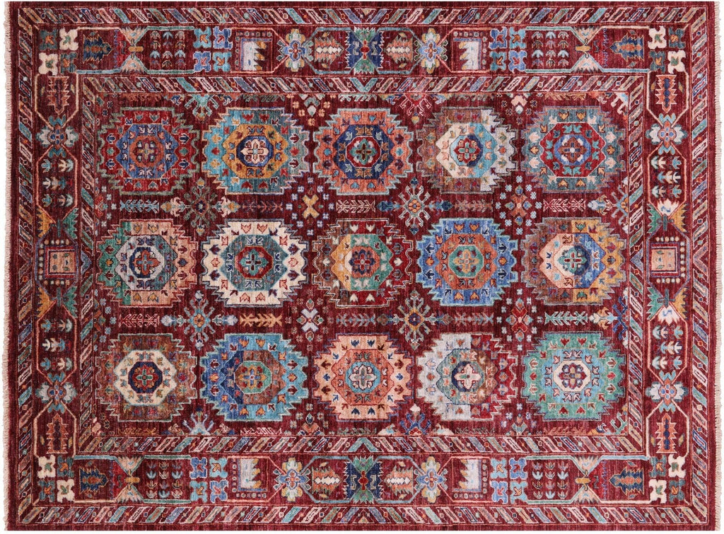 Fine Turkmen Hand-Knotted Wool Rug - Manhattan Rugs