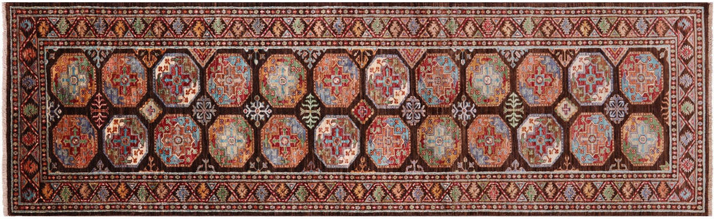 Runner Fine Turkmen Hand Knotted Wool Rug - Manhattan Rugs