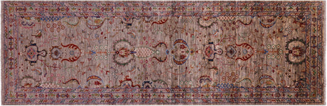 Runner Persian Tabriz Hand Knotted Wool Rug - Manhattan Rugs