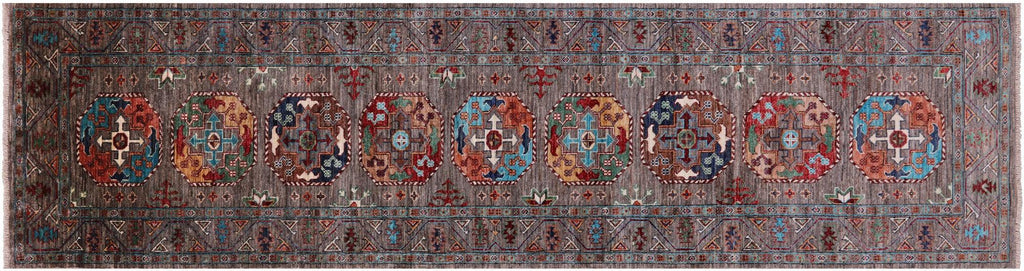 Fine Turkmen Hand Knotted Runner Rug - Manhattan Rugs