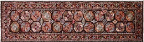 Fine Turkmen Hand Knotted Wool Runner Rug - Manhattan Rugs