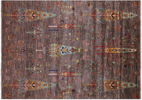 Persian Gabbeh Tribal Hand Knotted Wool Rug - Manhattan Rugs
