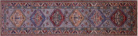 Runner Handmade  Super Kazak Wool Rug - Manhattan Rugs