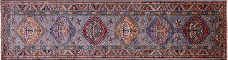 Super Kazak Wool Handmade Wool Runner Rug - Manhattan Rugs