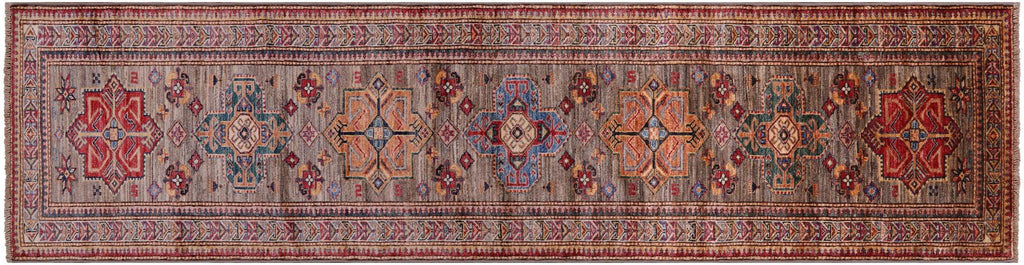 Hand-Knotted Super Kazak Wool Runner Rug - Manhattan Rugs