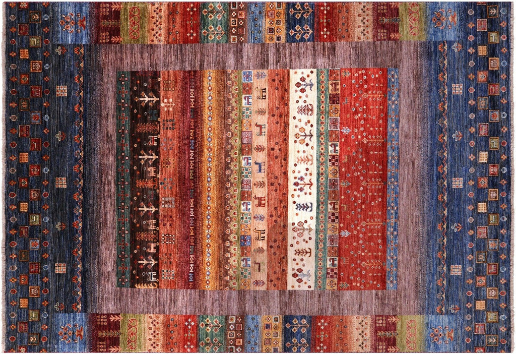 Tribal Persian Gabbeh Handmade Wool Rug - Manhattan Rugs