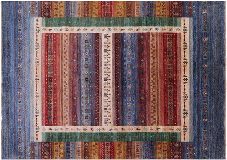 Hand Knotted Persian Gabbeh Tribal Wool Rug - Manhattan Rugs