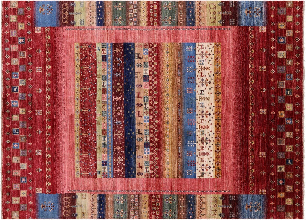 Handmade Persian Gabbeh Tribal Wool Rug - Manhattan Rugs