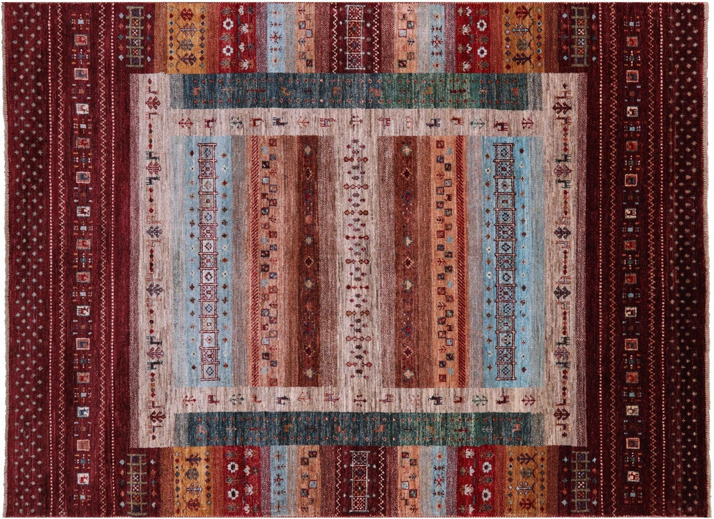 Tribal Persian Gabbeh Hand Knotted Wool Rug - Manhattan Rugs