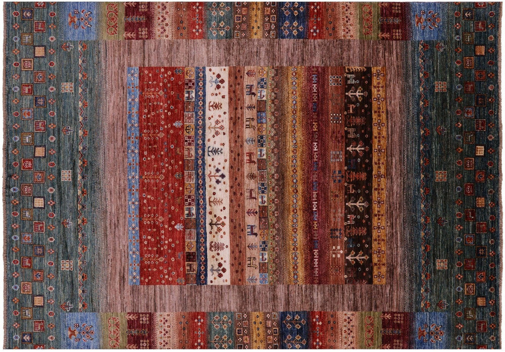 Persian Gabbeh Tribal Handmade Wool Rug - Manhattan Rugs