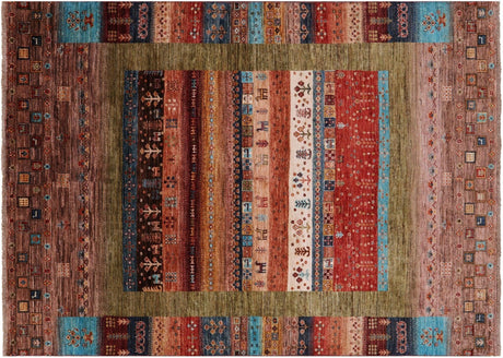 Persian Gabbeh Tribal Hand Knotted Wool Rug - Manhattan Rugs
