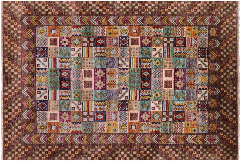 Handmade Persian Gabbeh Tribal Wool Rug - Manhattan Rugs