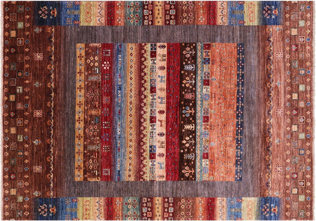 Tribal Persian Gabbeh Handmade Wool Rug - Manhattan Rugs