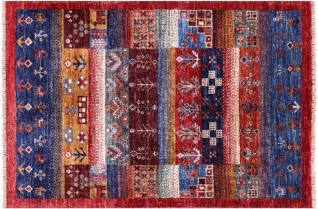 Persian Gabbeh Tribal Hand Knotted Rug - Manhattan Rugs