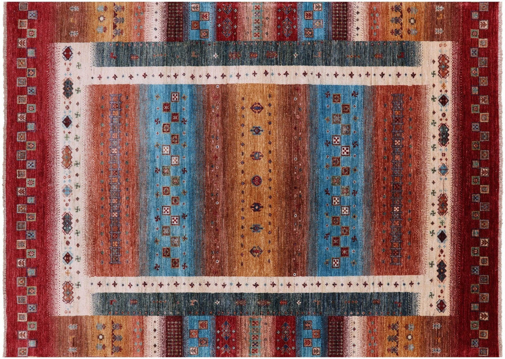 Hand-Knotted Persian Gabbeh Tribal Wool Rug - Manhattan Rugs