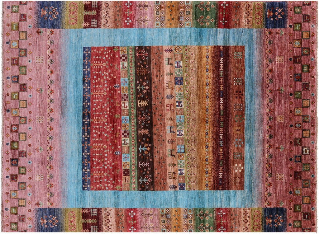 Handmade Persian Gabbeh Tribal Wool Rug - Manhattan Rugs