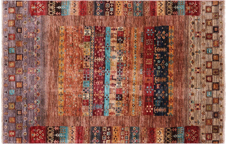 Hand Knotted Persian Gabbeh Tribal Wool Rug - Manhattan Rugs