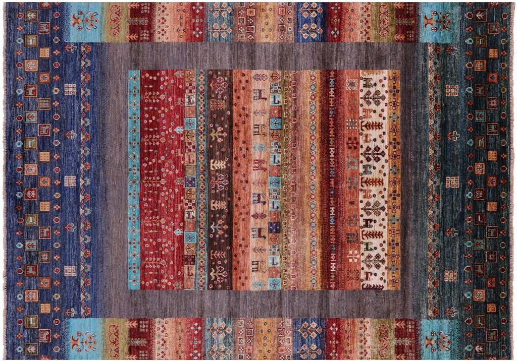 Handmade Persian Gabbeh Tribal Wool Rug - Manhattan Rugs