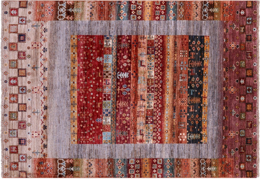 Persian Gabbeh Tribal Handmade Wool Rug - Manhattan Rugs