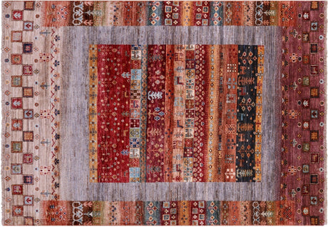 Persian Gabbeh Tribal Handmade Wool Rug - Manhattan Rugs