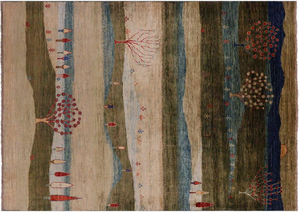 Persian Gabbeh Tribal Hand-Knotted Wool Rug - Manhattan Rugs