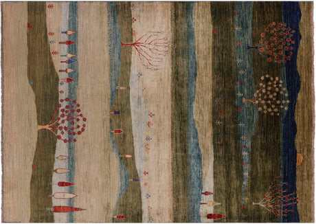 Persian Gabbeh Tribal Hand-Knotted Wool Rug - Manhattan Rugs