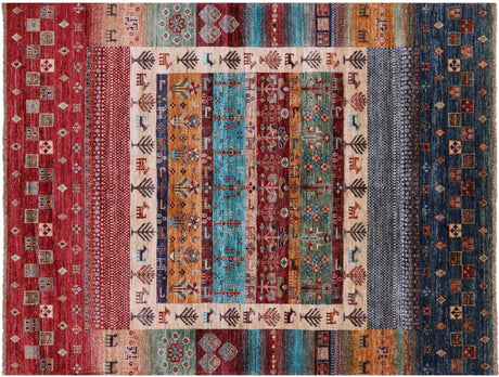 Persian Gabbeh Tribal Handmade Wool Rug - Manhattan Rugs