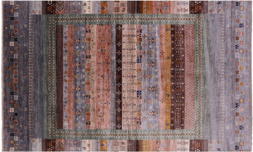 Persian Gabbeh Tribal Handmade Wool Rug - Manhattan Rugs