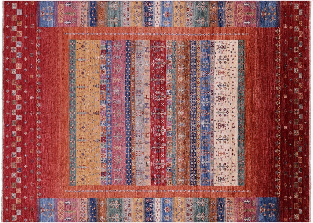 Hand Knotted Tribal Persian Gabbeh Wool Rug - Manhattan Rugs