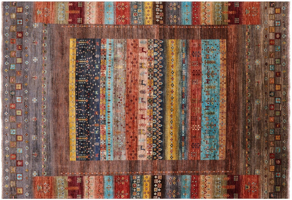 Persian Gabbeh Tribal Handmade Wool Rug - Manhattan Rugs