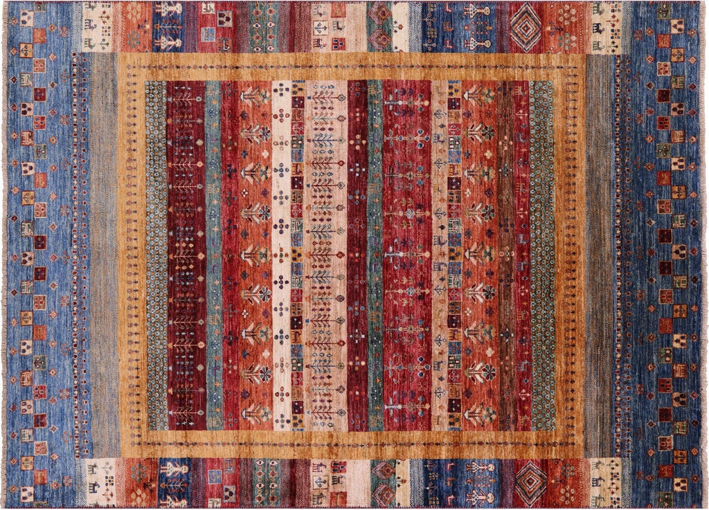 Handmade Persian Gabbeh Tribal Wool Rug - Manhattan Rugs