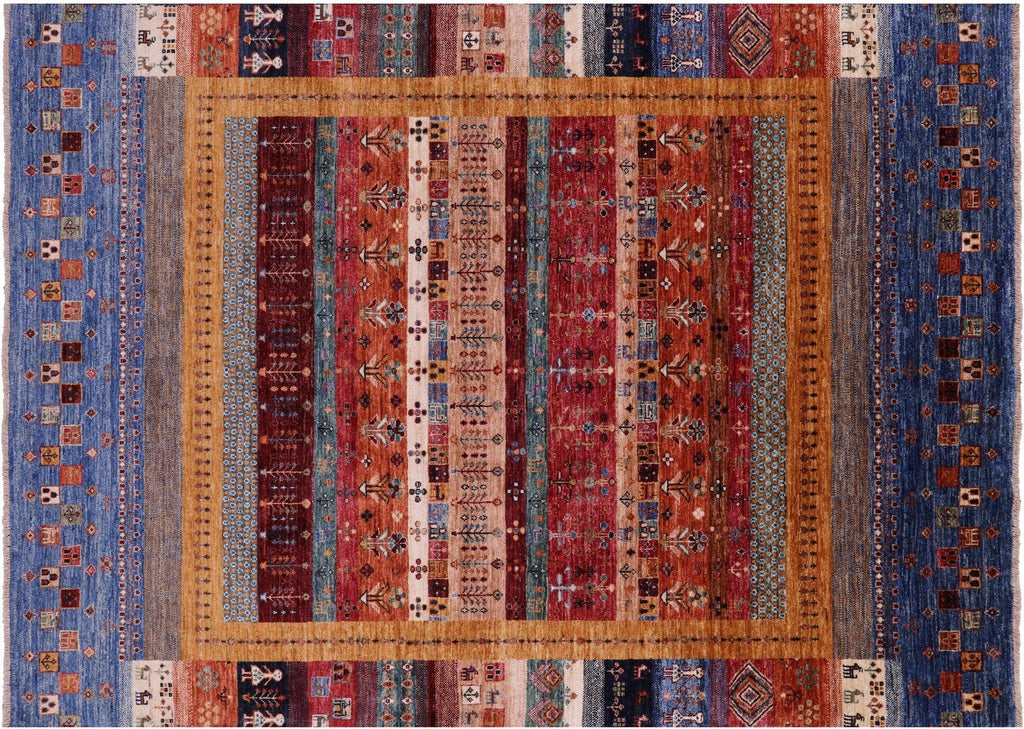 Persian Gabbeh Tribal Handmade Wool Rug - Manhattan Rugs