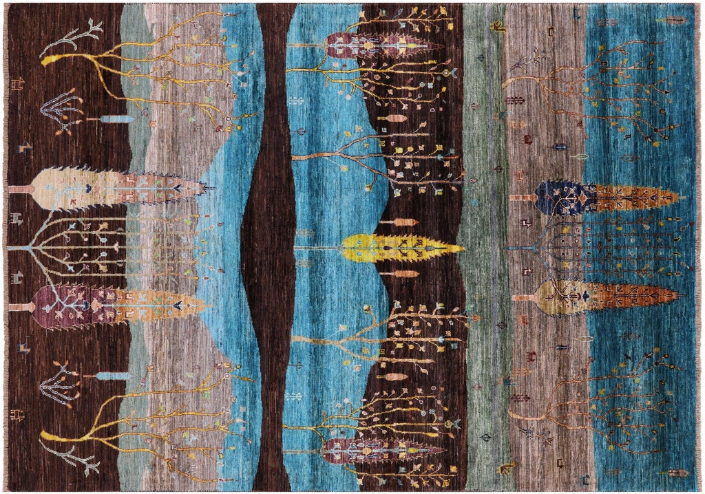 Persian Gabbeh Tribal Hand Knotted Wool Rug - Manhattan Rugs